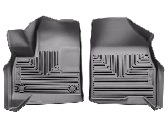 Husky Liners WeatherBeater Floor Liners, Front, Black, Excluding Hybrid - 2021-2026 Ford Bronco Sport, 2022-2026 Ford Maverick