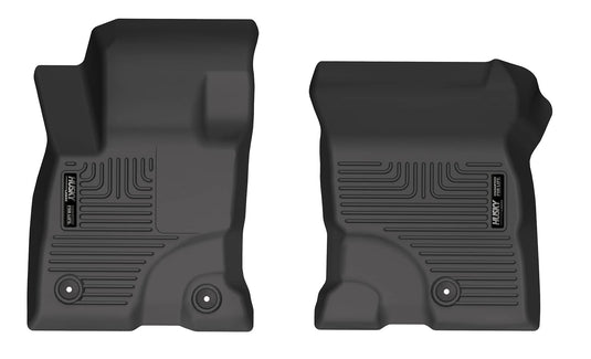 Husky Liners WeatherBeater Floor Liners, Front, Black - 2022-2026 Ford Escape Hybrid/Escape Plug-in Hybrid