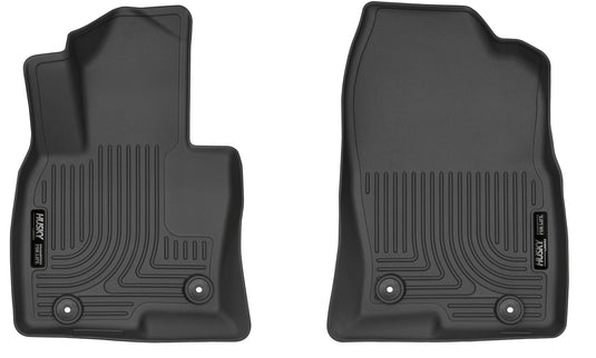 Husky Liners WeatherBeater Floor Liners, Front, Black - 2016-2023 Mazda CX-9