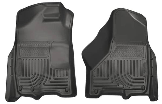 Husky Liners WeatherBeater Floor Liners, Front, Black, Crew Cab (1500), Crew/Mega Cab (2500/3500) - 2009-2018 Ram 1500, 2019-2024 Ram 1500 Classic, 2010-2018 Ram 2500/3500