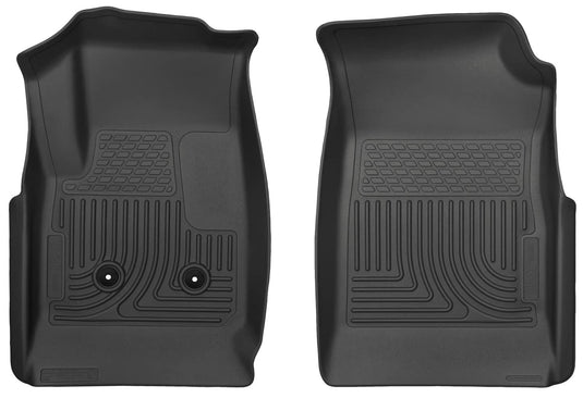 Husky Liners WeatherBeater Floor Liners, Front, Black, Extended/Crew Cab - 2015-2022 Chevrolet Colorado, GMC Canyon