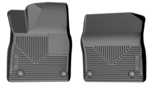 Husky Liners WeatherBeater Floor Liners, Front, Black - 2022-2025 Kia EV6