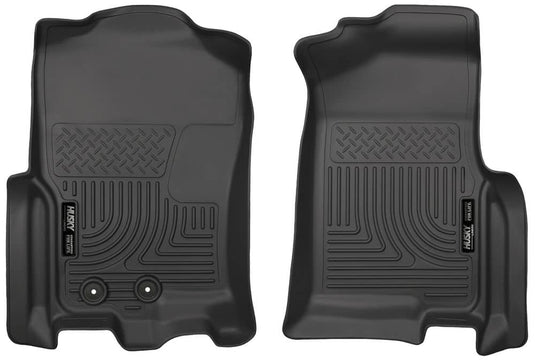 Husky Liners WeatherBeater Floor Liners, Front, Black - 2011-2017 Ford Expedition/Expedition EL, Lincoln Navigator/Navigator L