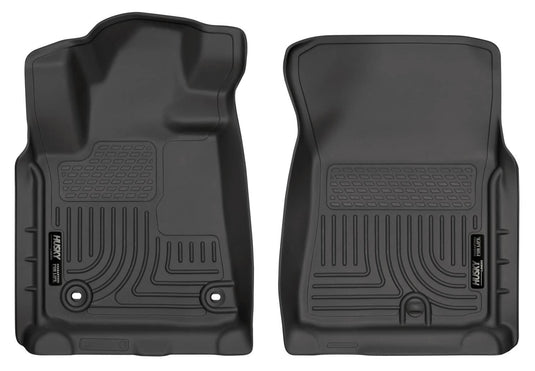 Husky Liners WeatherBeater Floor Liners, Front, Black, Regular/Double/CrewMax Cab (Tundra) - 2012-2021 Toyota Tundra, 2012-2022 Toyota Sequoia