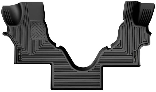 Husky Liners WeatherBeater Floor Liners, Front, Black - 2005-2026 Ford E-150 Club Wagon/E-150 Econoline/E-250 Econoline/E-350 Super Duty & more