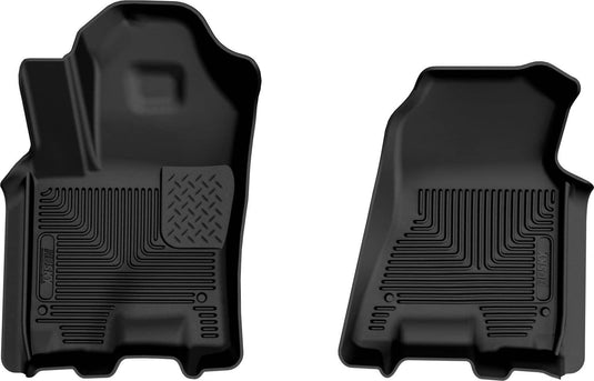 Husky Liners WeatherBeater Floor Liners, Front, Black, Extended/Crew Cab - 2025-2026 Ram 1500