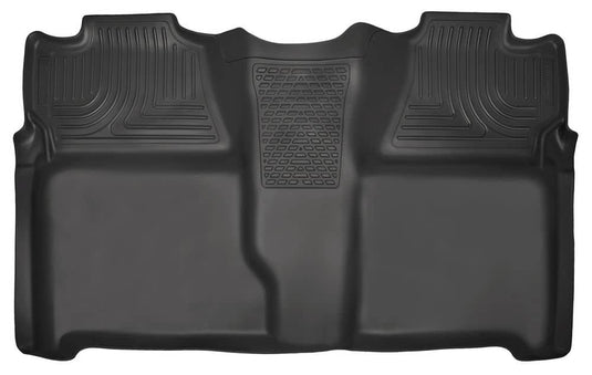 Husky Liners WeatherBeater Floor Liner, Rear, Black, Crew Cab, Non Hybrid - 2007-2013 Chevrolet Silverado 1500, GMC Sierra 1500, 2007-2014 Chevrolet Silverado 2500 HD/3500 HD, GMC Sierra 2500 HD/3500 HD