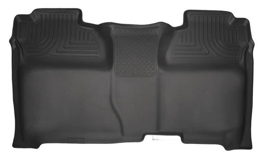 Husky Liners WeatherBeater Floor Liner, Rear, Black, Crew Cab - 2014-2018 Chevrolet Silverado 1500, GMC Sierra 1500, 2015-2019 Chevrolet Silverado 2500 HD/3500 HD, GMC Sierra 2500 HD/3500 HD