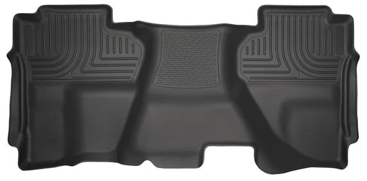 Husky Liners WeatherBeater Floor Liner, Rear, Black, Extended Cab, Full Coverage - 2014-2018 Silverado/Sierra 1500, 2015-2019 Silverado/Sierra 2500 HD/3500 HD & more