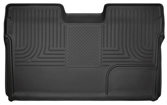 Husky Liners WeatherBeater Floor Liner, Rear, Black, Crew Cab, Full Coverage - 2009-2014 Ford F-150
