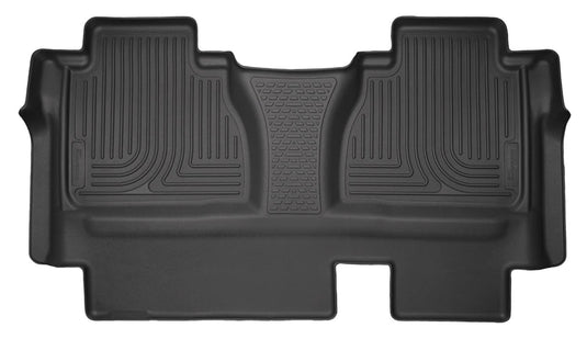Husky Liners WeatherBeater Floor Liners, Rear, Black, Double Cab, Full Coverage - 2014-2021 Toyota Tundra