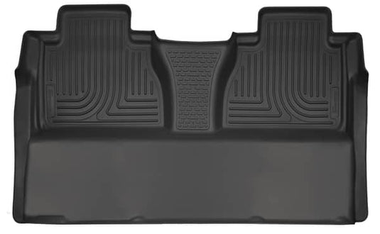 Husky Liners WeatherBeater Floor Liners, Rear, Black, CrewMax Cab, Full Coverage - 2014-2021 Toyota Tundra