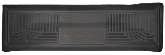Husky Liners WeatherBeater Floor Liner, Rear, Black, Crew Cab - 2011-2016 Ford F-250 Super Duty/F-350 Super Duty
