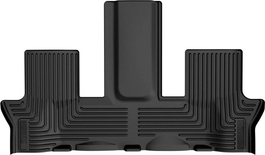 Husky Liners WeatherBeater Floor Liner, 3rd Row, Black, With Second Row Bench - 2024-2026 Hyundai Santa Fe/Santa Fe Hybrid
