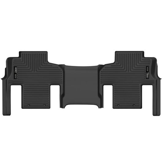 Husky Liners X-act Contour Floor Liners, Rear, Black, With Second Row Buckets - 2022-2025 Jeep Grand Wagoneer