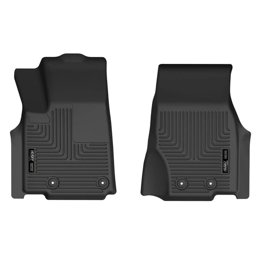 Husky Liners X-act Contour Floor Liners, Front, Black - 2021-2025 Jeep Grand Cherokee L, 2022-2025 Jeep Grand Cherokee/Grand Cherokee 4xe