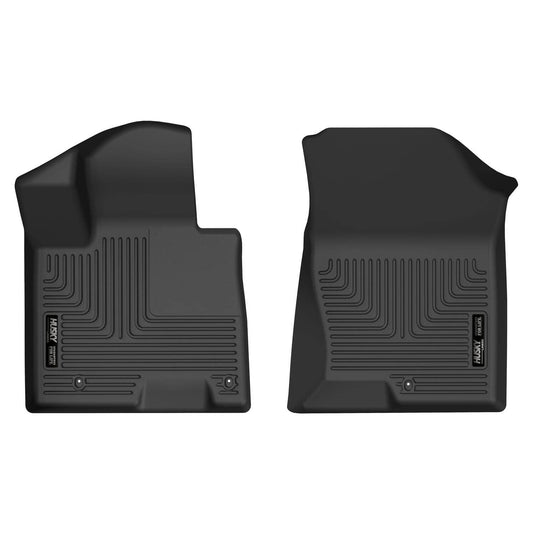 Husky Liners X-act Contour Floor Liners, Front, Black, Excluding Plug-in Hybrid - 2022-2026 Hyundai Santa Cruz/Tucson