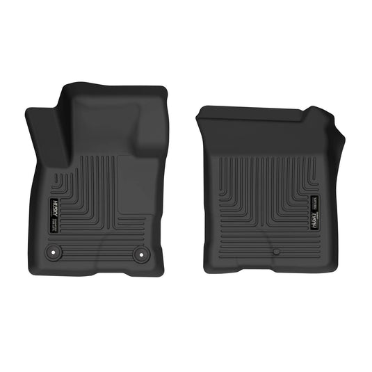 Husky Liners X-act Contour Floor Liners, Front, Black, Excluding Hybrid - 2021-2026 Ford Bronco Sport, 2022-2026 Ford Maverick