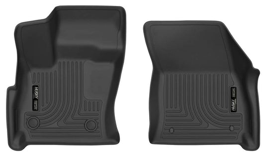 Husky Liners X-act Contour Floor Liner, 3rd Row, Black, With Second Row Bench - 2021-2026 Cadillac Escalade, Chevrolet Tahoe, GMC Yukon