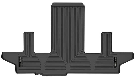 Husky Liners X-act Contour Floor Liner, 3rd Row, Black, With Second Row Buckets - 2021-2026 Cadillac Escalade ESV, Chevrolet Suburban, GMC Yukon XL