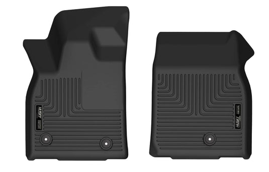 Husky Liners X-act Contour Floor Liners, Front, Black - 2021-2025 Ford Mustang Mach-E
