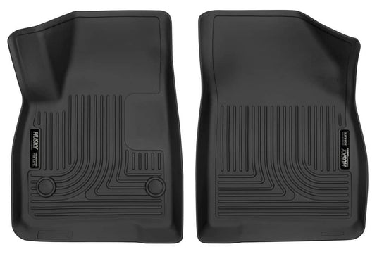 Husky Liners X-act Contour Floor Liners, Front, Black - 2017-2023 GMC Acadia, 2017-2025 Cadillac XT5, 2019-2026 Chevrolet Blazer