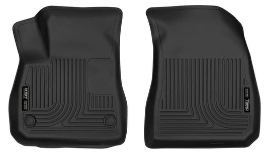 Husky Liners X-act Contour Floor Liners, Front, Black - 2016-2025 Chevrolet Malibu