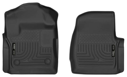 Husky Liners X-act Contour Floor Liners, Front, Black, Regular Cab - 2017-2026 Ford F-250 Super Duty/F-350 Super Duty