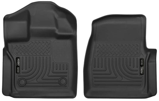 Husky Liners X-act Contour Floor Liners, Front, Black, Regular Cab - 2015-2026 Ford F-150