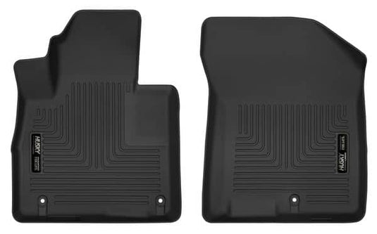 Husky Liners X-act Contour Floor Liners, Front, Black - 2019-2020 Hyundai Santa Fe