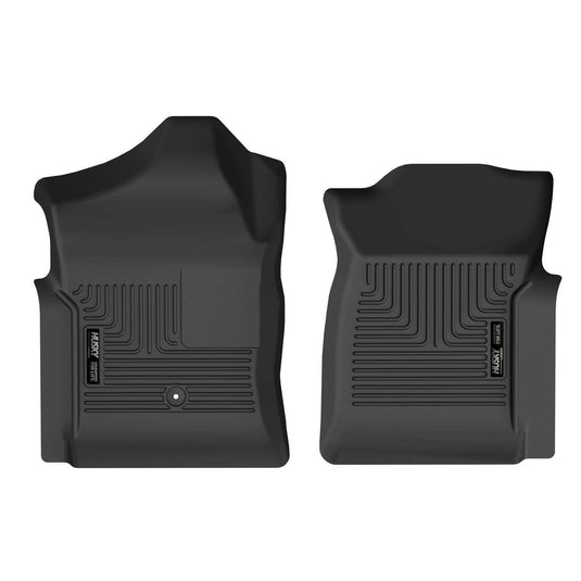 Husky Liners X-act Contour Floor Liners, Front, Black, Regular Cab - 1999-2006 Chevrolet Silverado 1500/2500 HD/3500, GMC Sierra 1500/2500 HD/3500