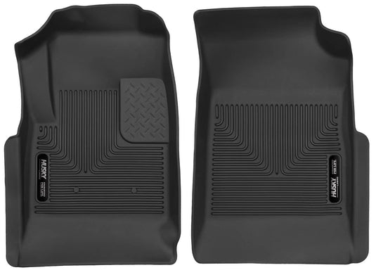 Husky Liners X-act Contour Floor Liners, Front, Black, Extended/Crew Cab - 2015-2022 Chevrolet Colorado, GMC Canyon