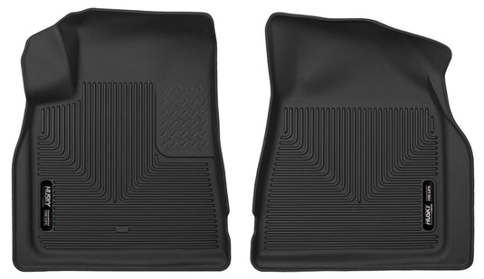 Husky Liners X-act Contour Floor Liners, Front, Black - 2007-2017 GMC Acadia/Acadia Limited, Buick Enclave, Chevrolet Traverse