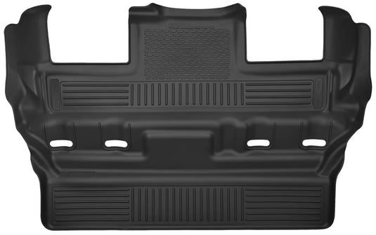 Husky Liners X-act Contour Floor Liner, 3rd Row, Black, With Second Row Buckets - 2015-2020 Cadillac Escalade, Chevrolet Tahoe, GMC Yukon