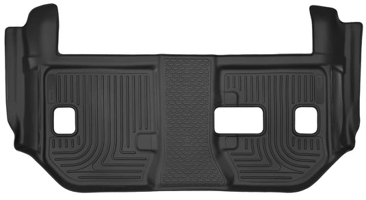 Husky Liners X-act Contour Floor Liner, 3rd Row, Black, With Second Row Bench - 2015-2020 Cadillac Escalade ESV, Chevrolet Suburban, GMC Yukon XL