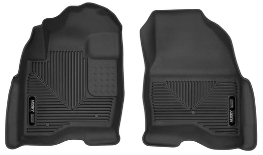 Husky Liners X-act Contour Floor Liners, Front, Black - 2015-2019 Ford Explorer