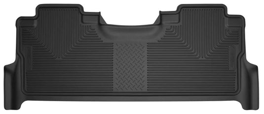 Husky Liners X-act Contour Floor Liner, Rear, Black, Crew Cab, With Fold-flat Storage - 2017-2026 Ford F-250 Super Duty/F-350 Super Duty, 2021-2026 Ford F-150, 2022-2025 Ford F-150 Lightning
