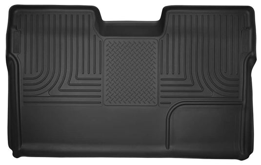 Husky Liners X-act Contour Floor Liner, Rear, Black, Crew Cab, Full Coverage - 2009-2014 Ford F-150