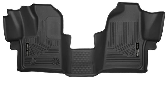 Husky Liners X-act Contour Floor Liners, Front, Black - 2015-2021 Ford Transit-150/Transit-250/Transit-350/Transit-350 HD