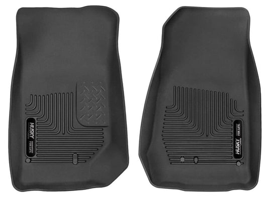 Husky Liners X-act Contour Floor Liners, Front, Black - 2007-2017 Jeep Wrangler, 2018 Jeep Wrangler JK