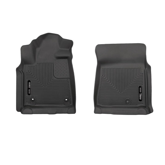 Husky Liners X-act Contour Floor Liners, Front, Black, Regular/Double/CrewMax Cab (Tundra) - 2012-2021 Toyota Tundra, 2012-2022 Toyota Sequoia