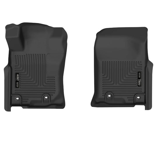 Husky Liners X-act Contour Floor Liners, Front, Black - 2014-2023 Lexus GX, 2013-2024 Toyota 4Runner