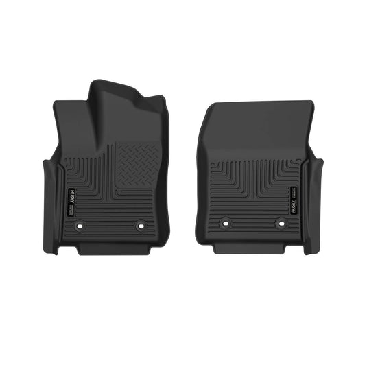Husky Liners X-act Contour Floor Liners, Front, Black, Double/CrewMax Cab (Tundra/Tundra Hybrid) - 2022-2026 Toyota Tundra/Tundra Hybrid, 2023-2026 Toyota Sequoia