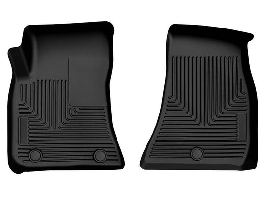 Husky Liners X-act Contour Floor Liners, Front, Black, RWD - 2016-2023 Dodge Challenger