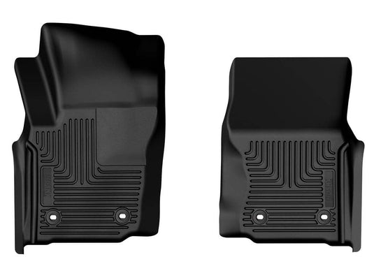 Husky Liners X-act Contour Floor Liners, Front, Black, Double Cab, Manual Transmission - 2024-2026 Toyota Tacoma