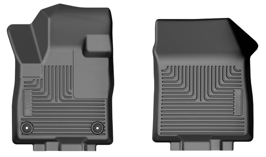 Husky Liners X-act Contour Floor Liners, Front, Black - 2024-2026 Lincoln Nautilus
