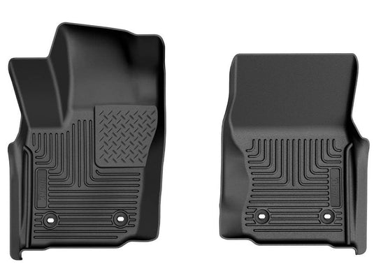 Husky Liners X-act Contour Floor Liners, Front, Black, Double Cab, With Automatic Transmission - 2024-2026 Toyota Tacoma/Tacoma Hybrid