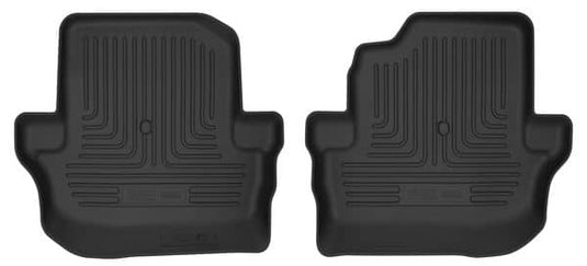 Husky Liners X-act Contour Floor Liners, Rear, Black, 2-Door - 2018-2026 Jeep Wrangler JL