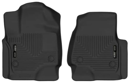 Husky Liners X-act Contour Floor Liners, Front, Black - 2018-2024 Ford Expedition/Expedition Max, Lincoln Navigator/Navigator L