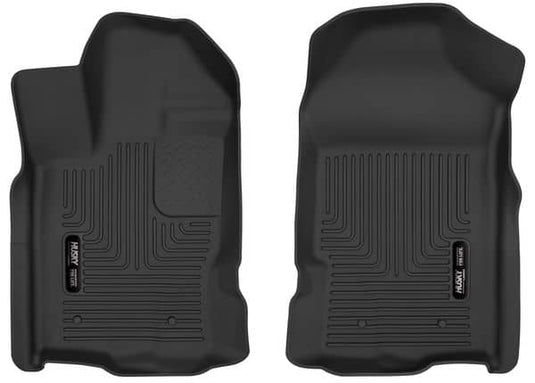 Husky Liners X-act Contour Floor Liners, Front, Black, Extended/Crew Cab - 2019-2023 Ford Ranger